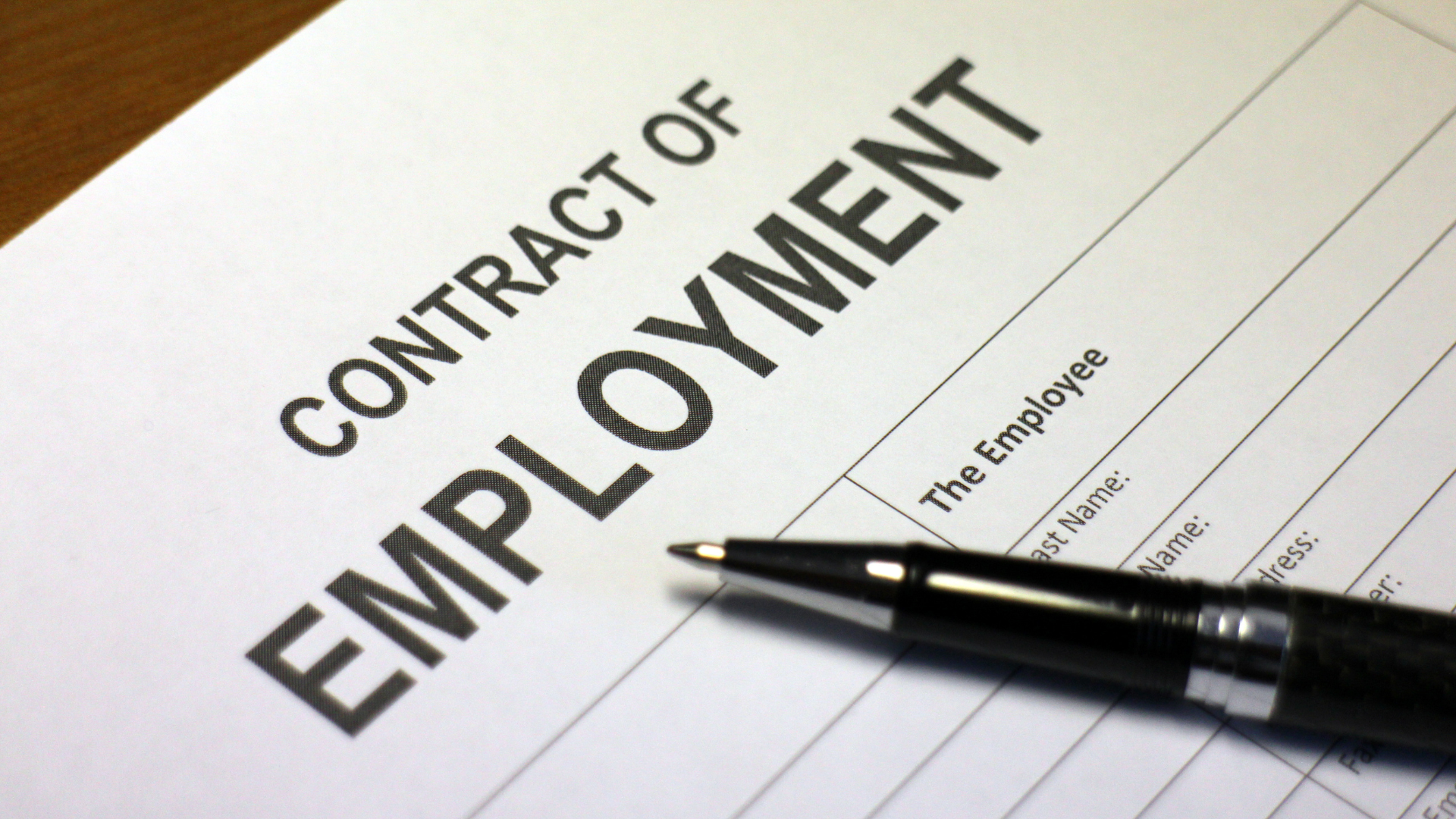 A contract of employment, a common document for labour lawyers to work with