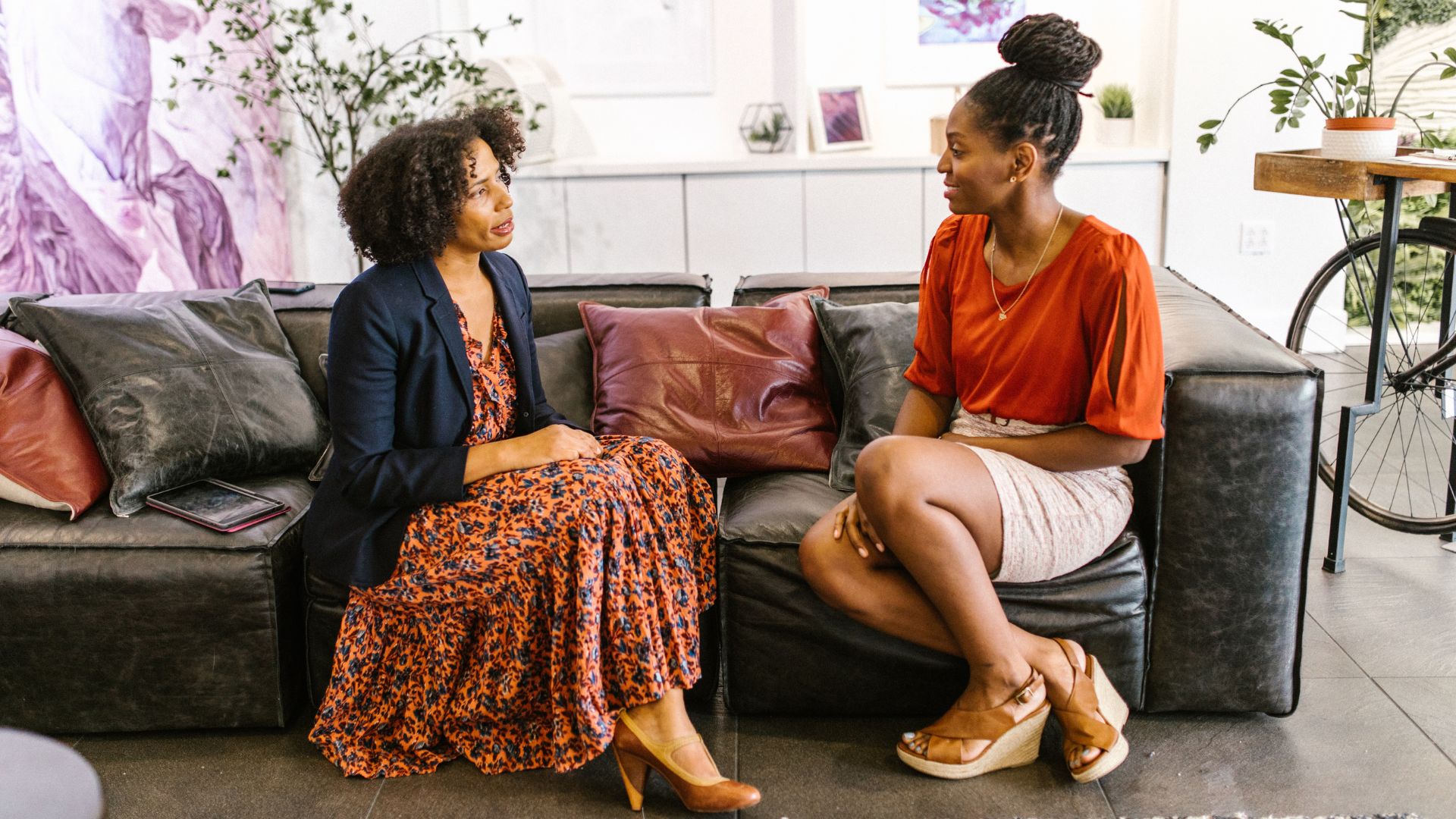Two employees of an organisation having a difficult conversation