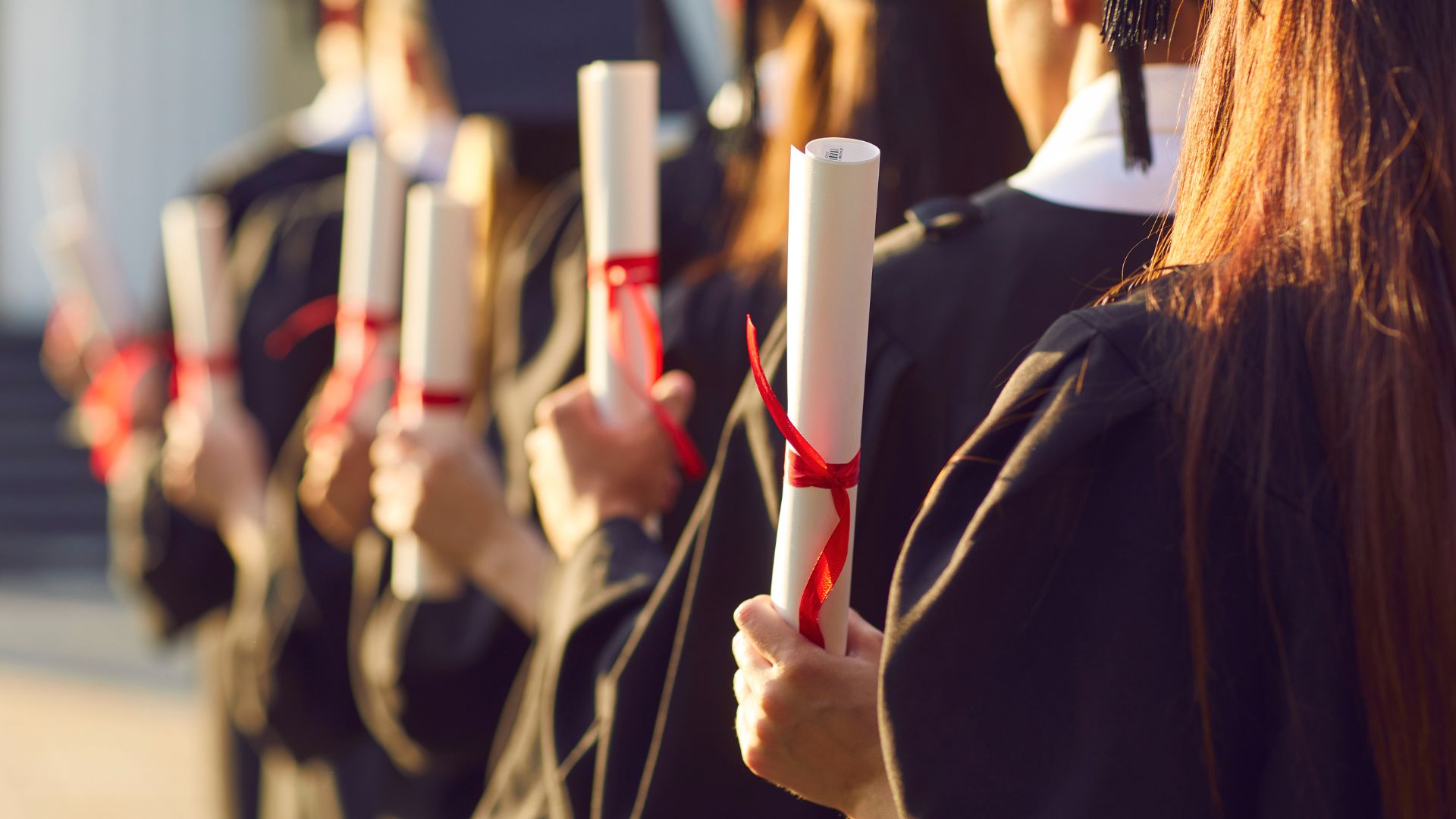 Students graduating with a BA law degree