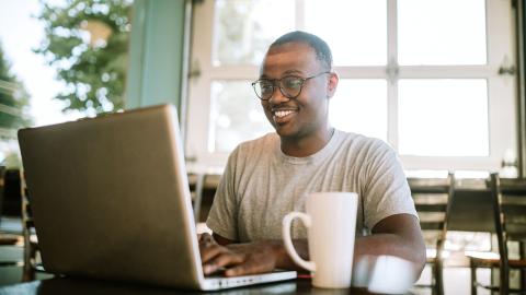 A young legal professional who is accustomed to remote work